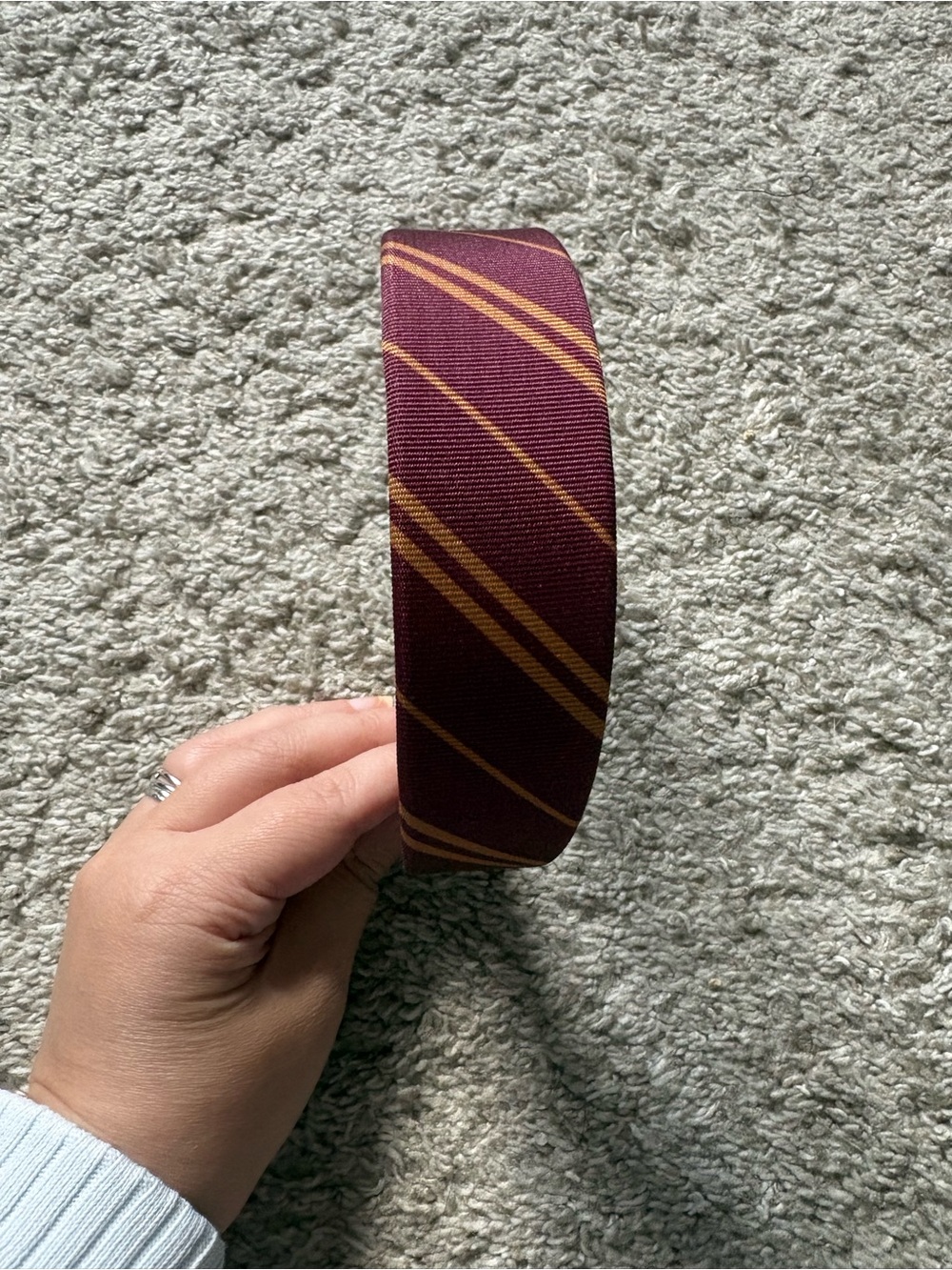 Striped Maroon and Gold Women's Headband